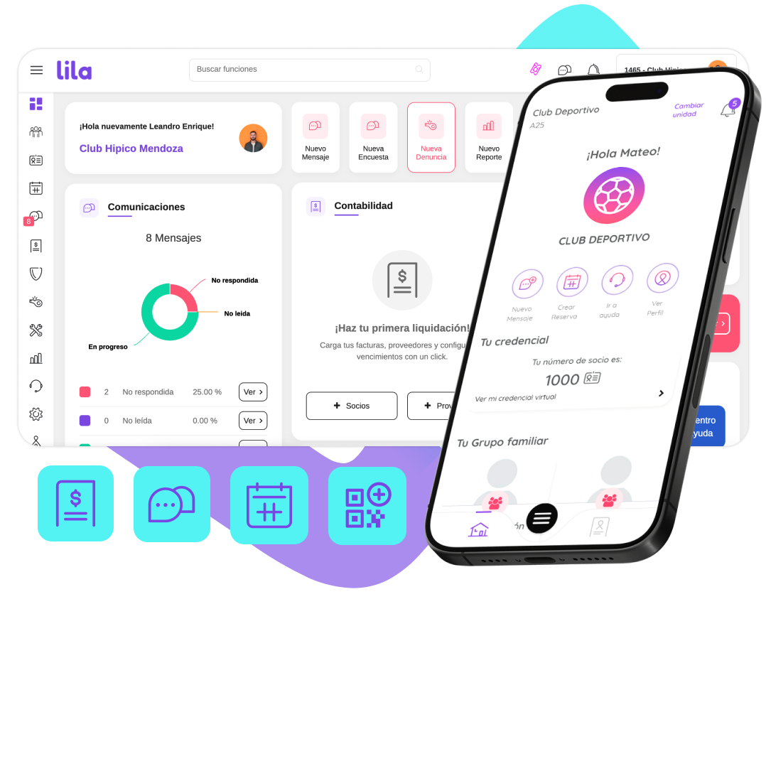 Lila Clubes Dashboard 1